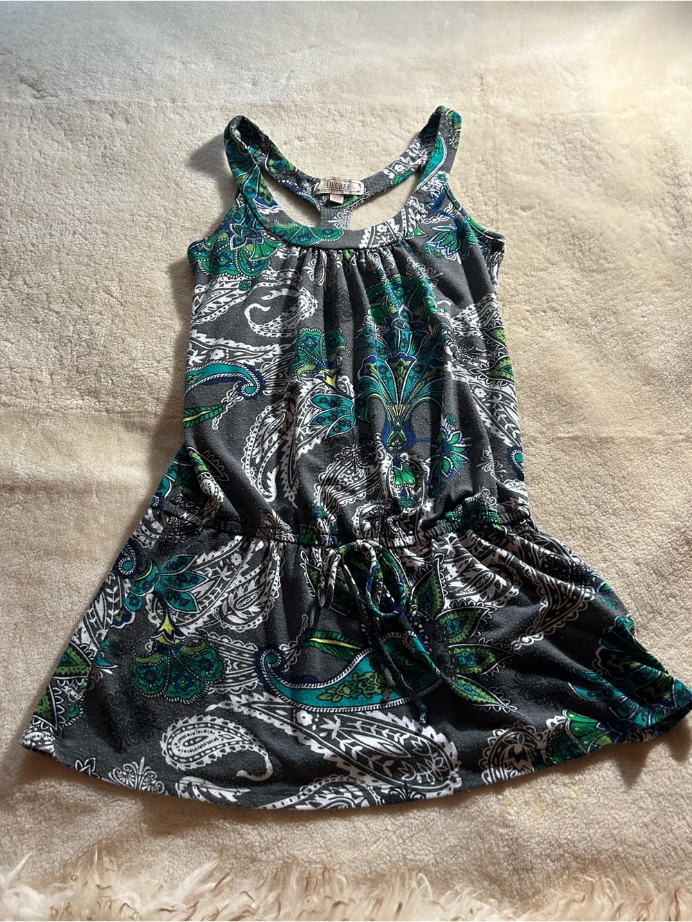 Colorful Paisley Mini Dress